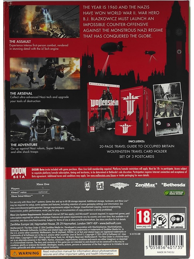 Wolfenstein: The New Order Xbox 360 – Slacht Nazis, Niet je Controller